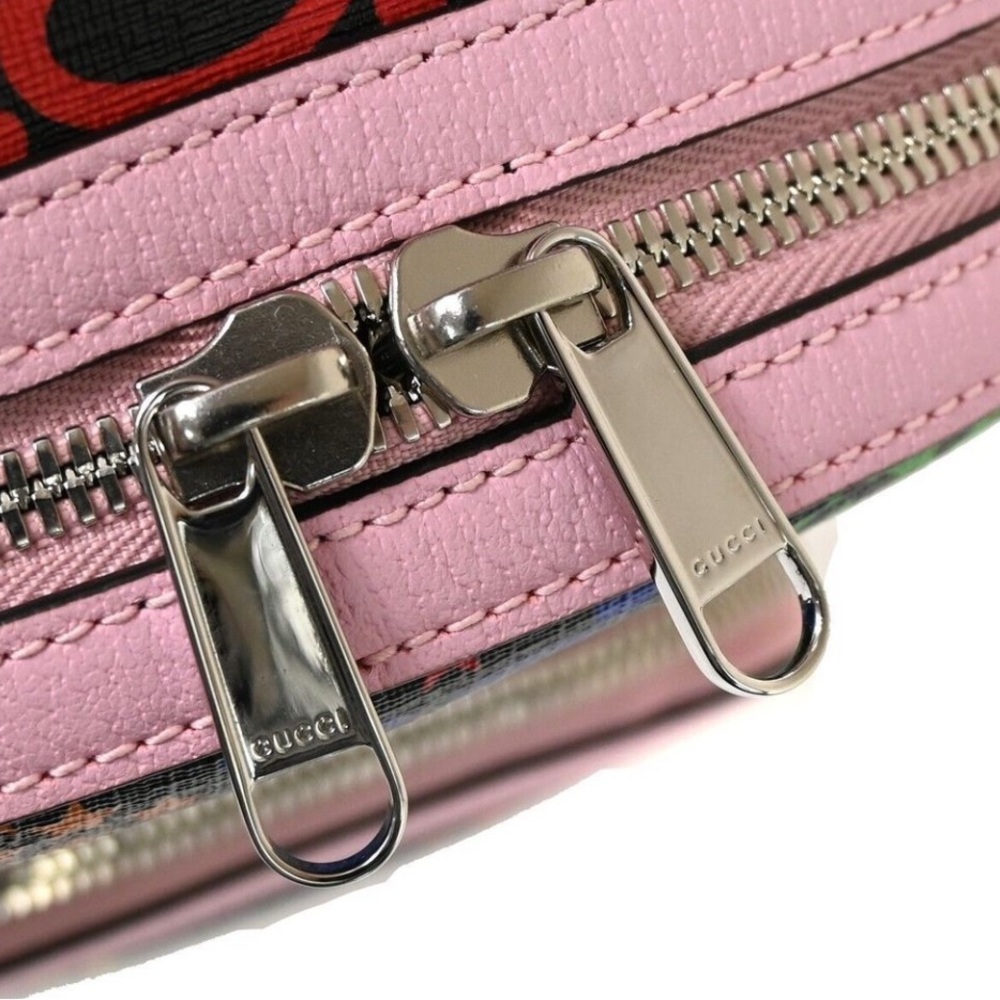 GUCCI GG Psychedelic Collection Backpack in Multicolor Coated Canvas & Leather - Picture 4 of 11